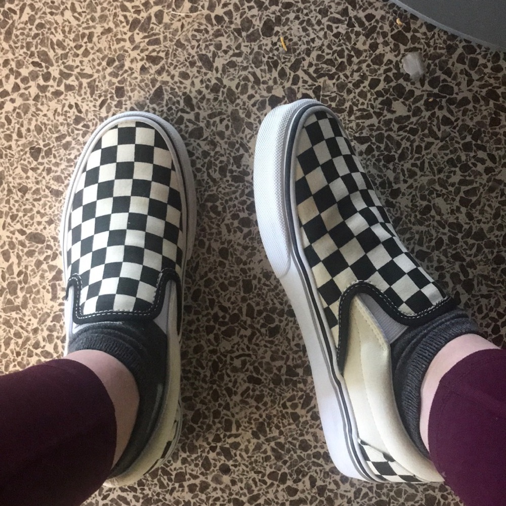 Vans Checkered Slip Ons